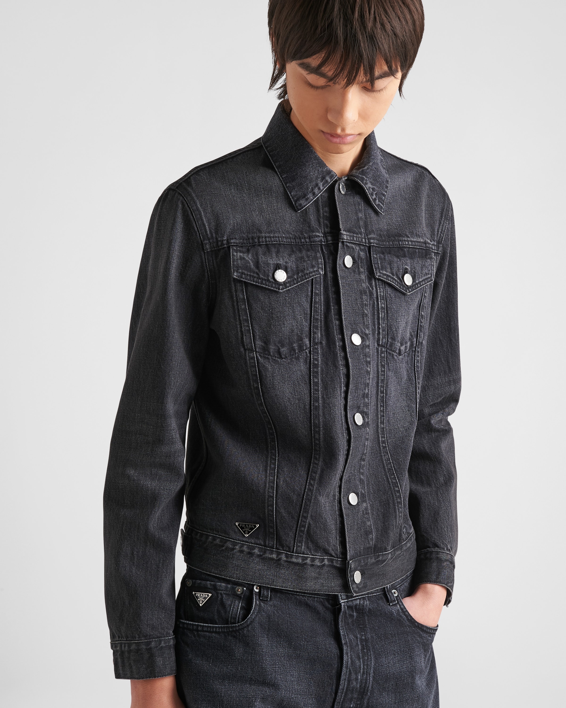 Denim blouson jacket - 3