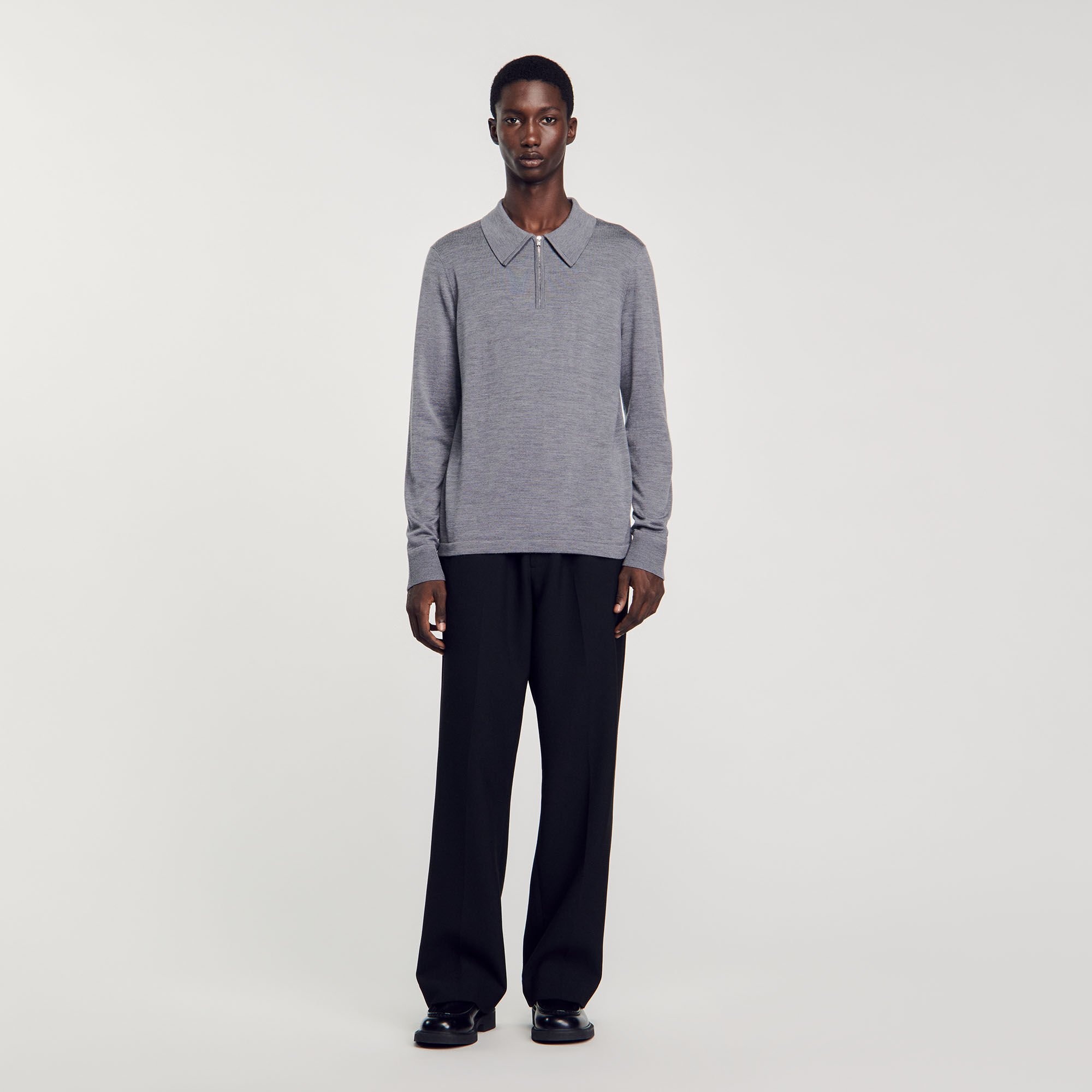 KNITTED POLO SWEATER - 3