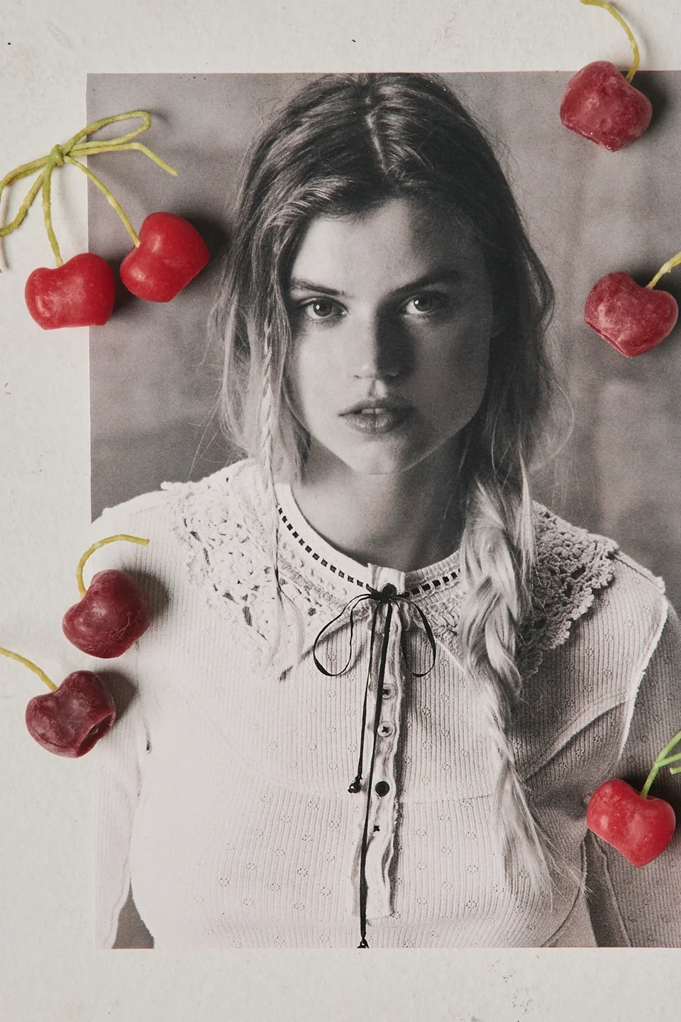 Bow Tied Cherry Candle - 1