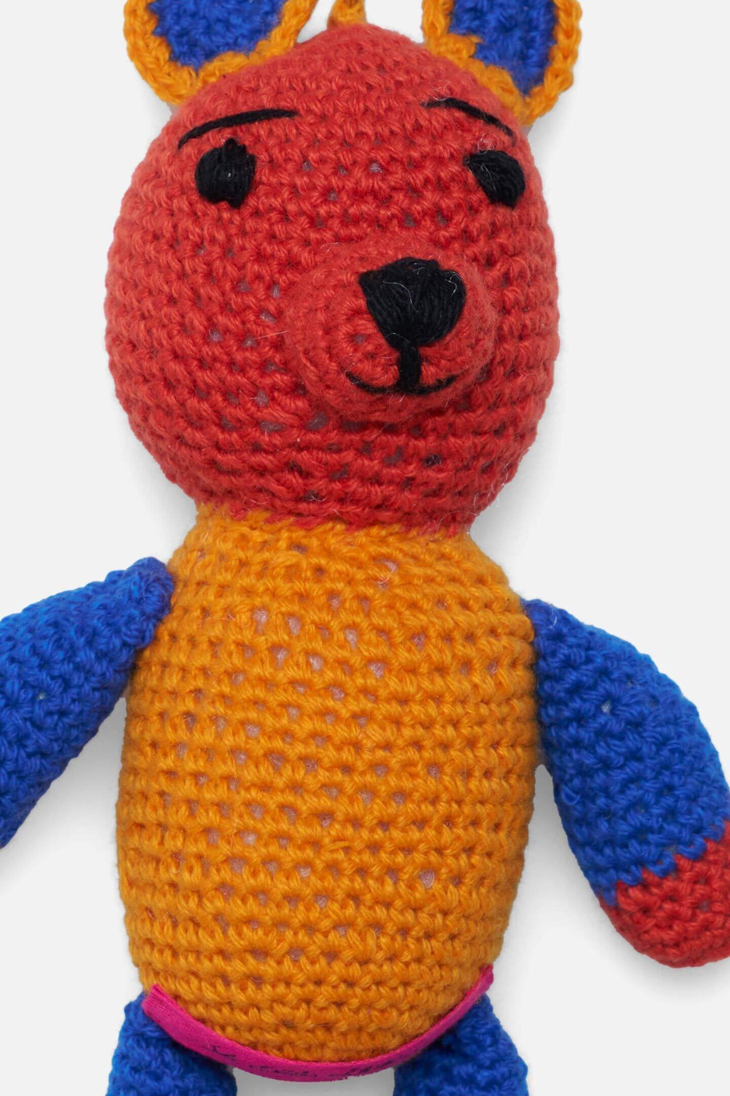 CROCHET TEDDY BEAR KEYCHAIN CHARM - 2