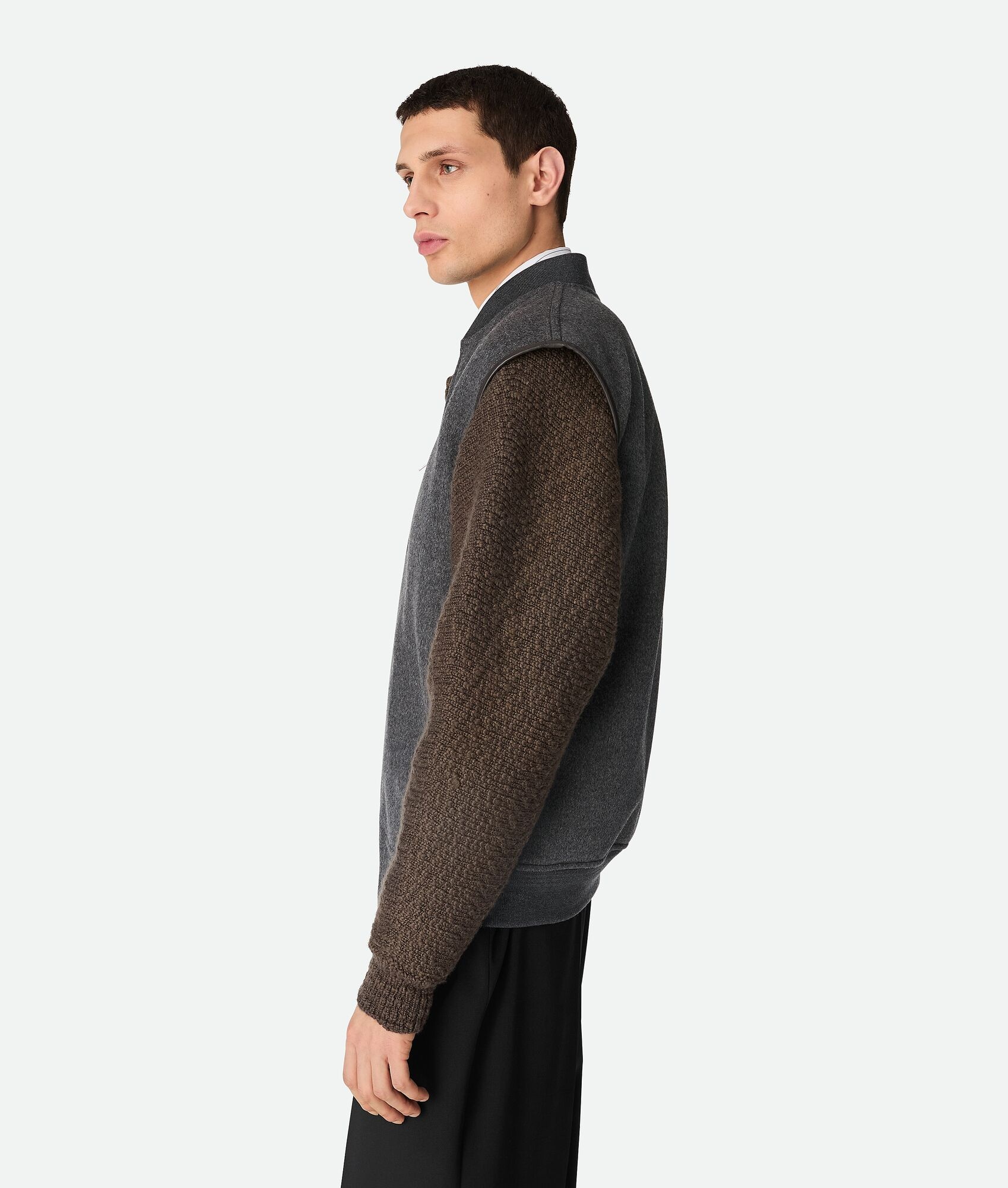 Double Face Wool Gilet - 2