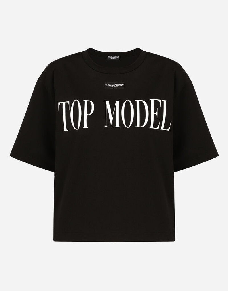 저지 T-shirt with top 모델 인쇄 1