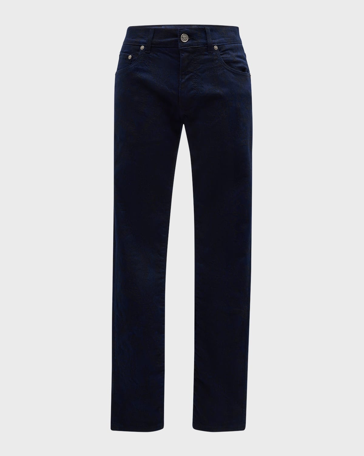 Men's Jacquard Straight-Leg Jeans - 1
