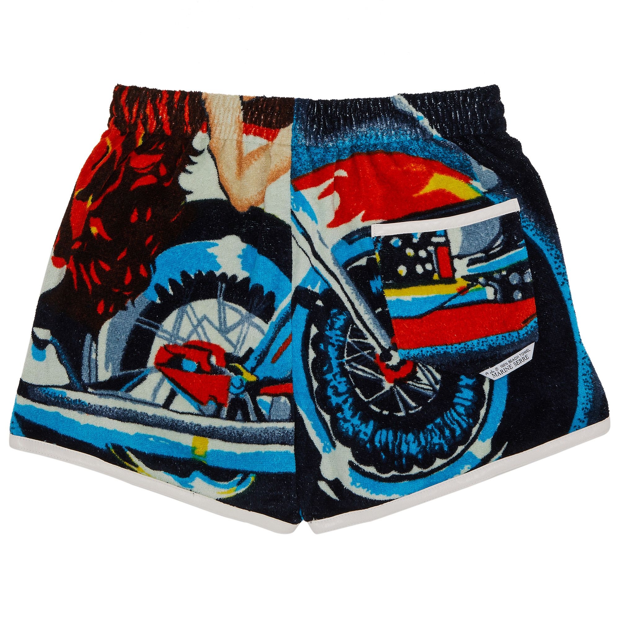 Marine Serre Regenerated Jersey Jacquard Towels Shorts 'Multicolor' - 2