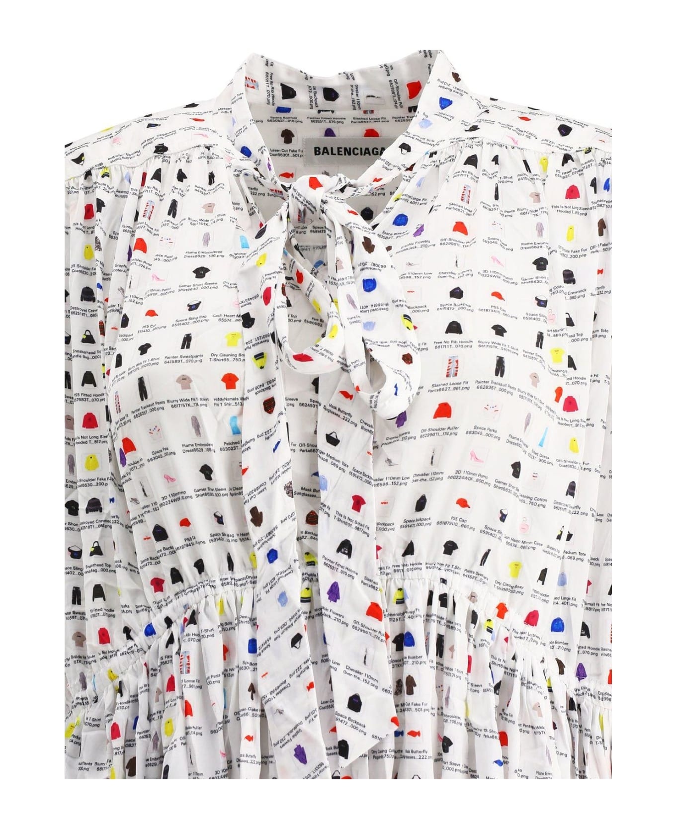 Graphic Printed Oversized Midi Dress - 4