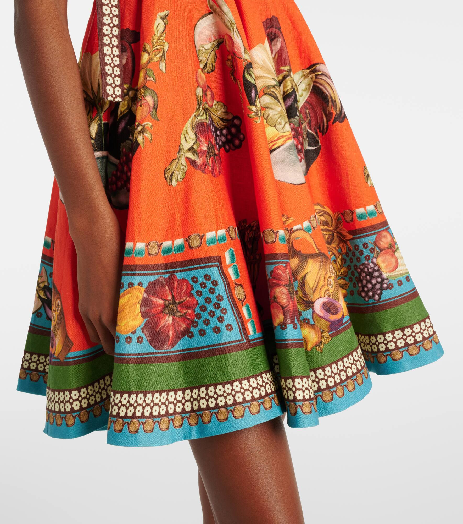 Rocco printed linen minidress - 5