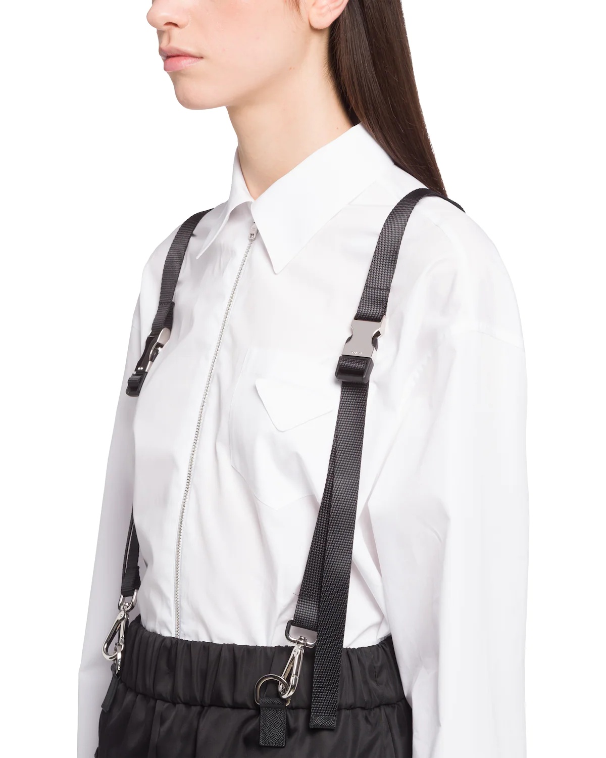 Re-Nylon pants with suspenders and pouch - 5