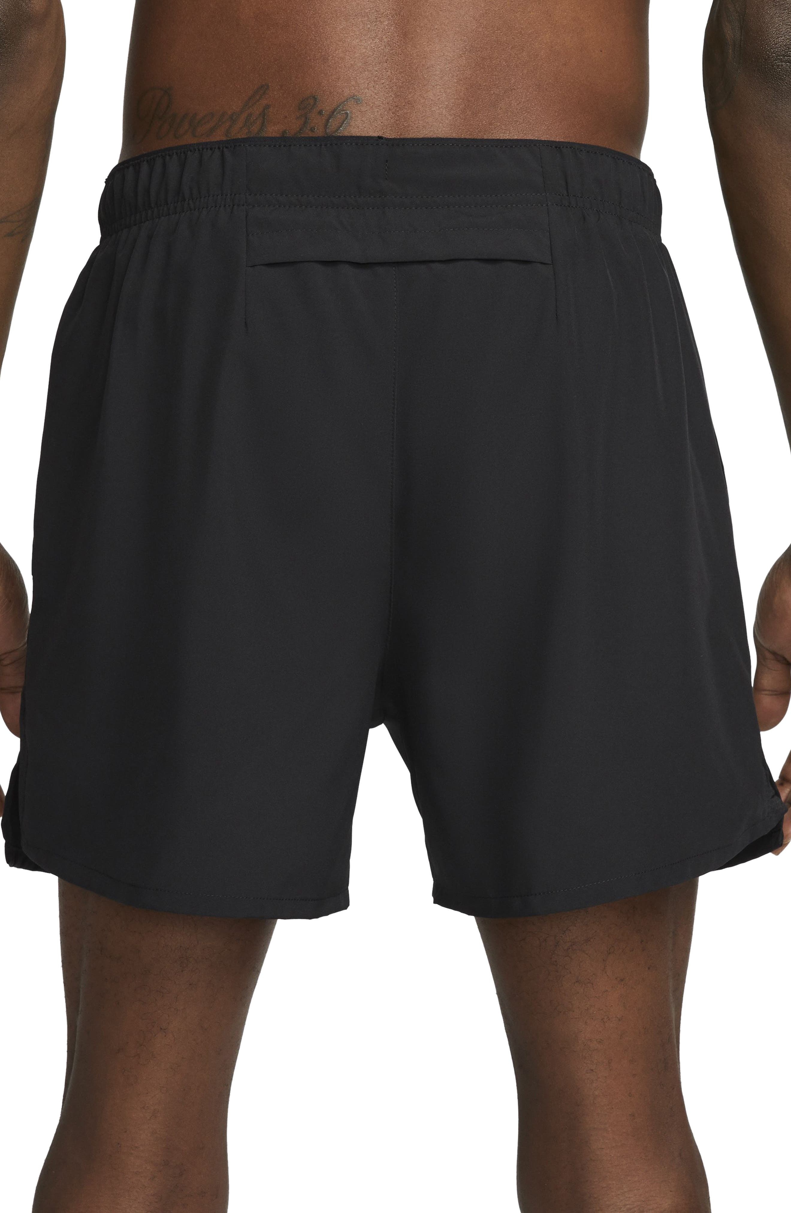 Nike Dri-FIT Challenger 5-Inch Brief Lined Shorts in Black/Black/Black at Nordstrom - 2