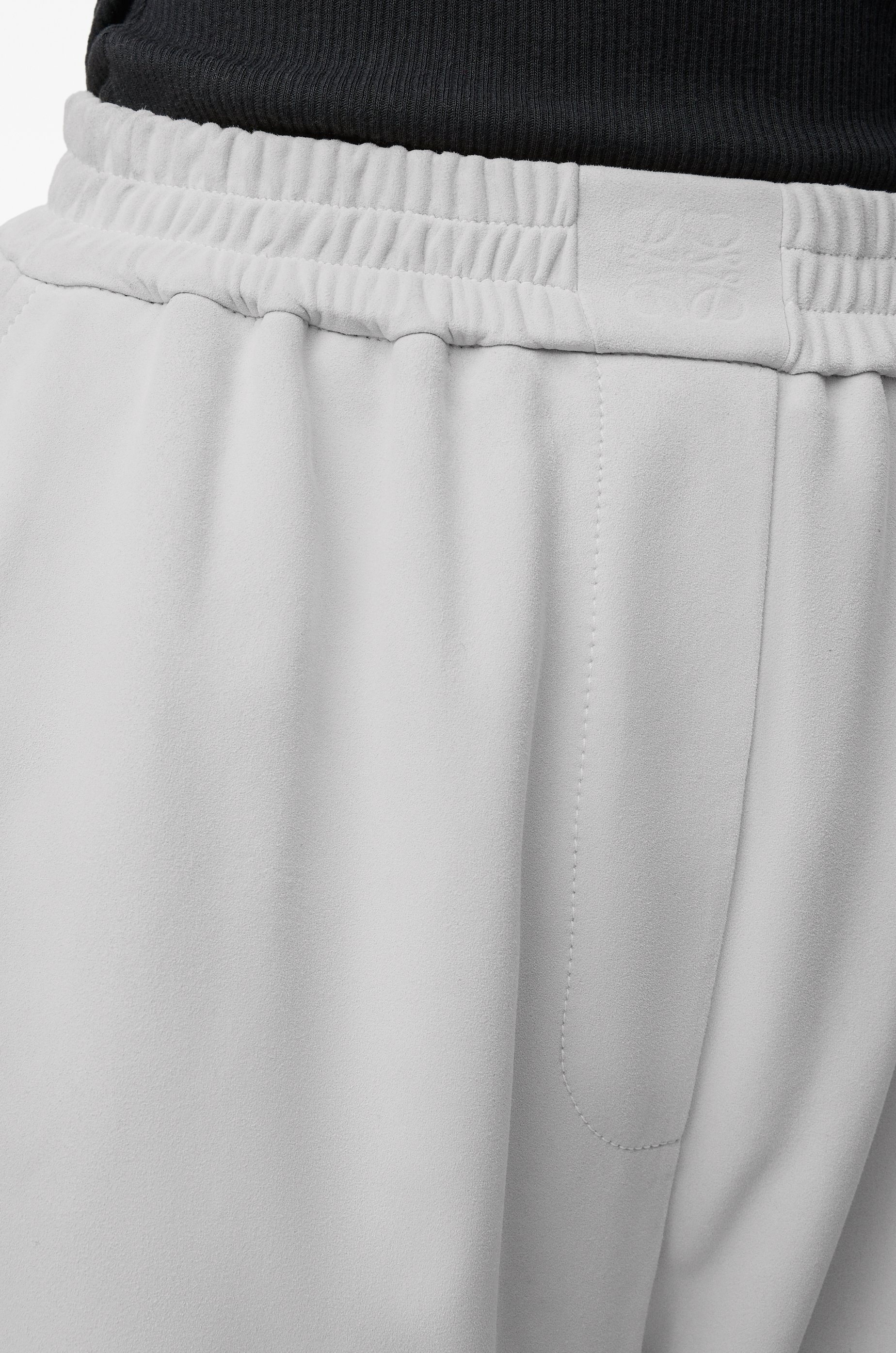 Barrel trousers in suede goatskin - 5