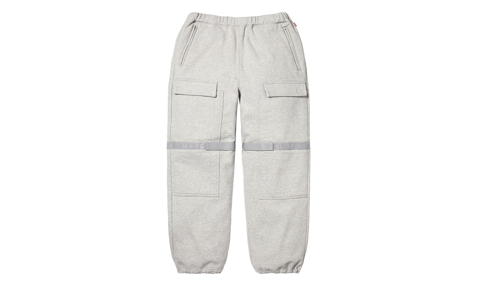 Marithé+François Girbaud Shuttle Tape Sweatpants "SS25 - Heather Grey" - 1
