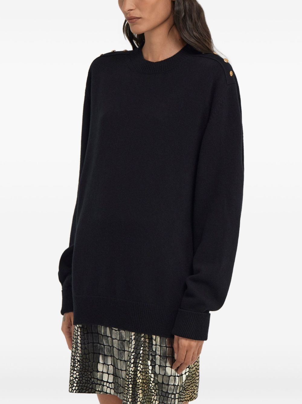 button-detailing jumper - 4