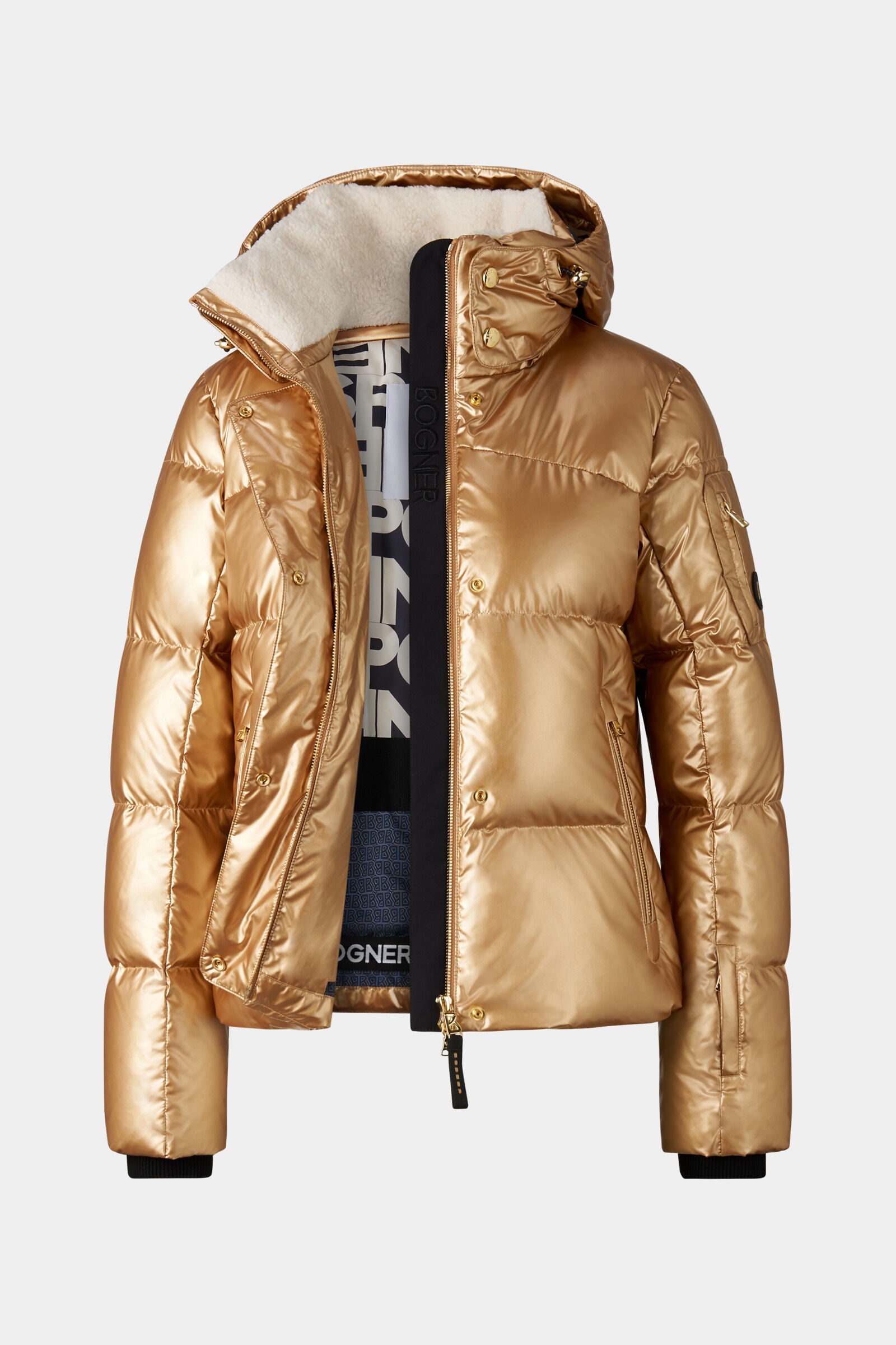 Hella Down ski jacket in Gold - 2