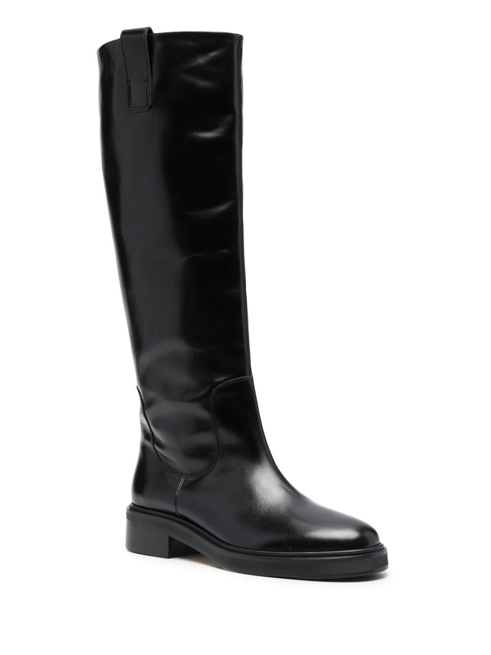 knee-high leather boots - 2