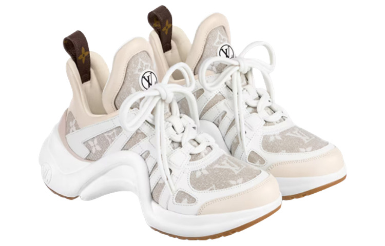 (WMNS) LOUIS VUITTON Archlight 1.0 Sneakers 'Beige Monogram' 1AB318 - 2