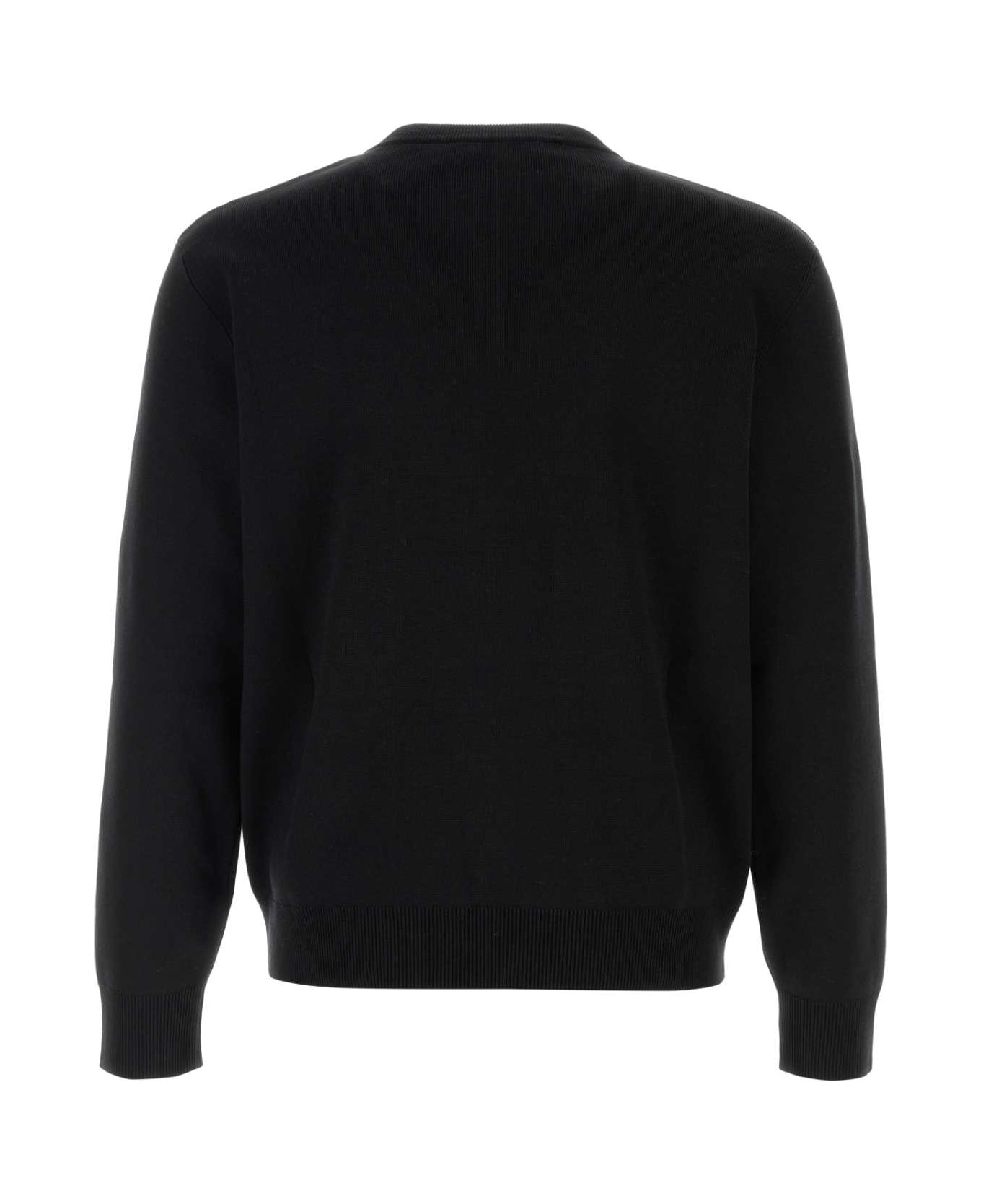 Black Silk Blend Sweater - 2
