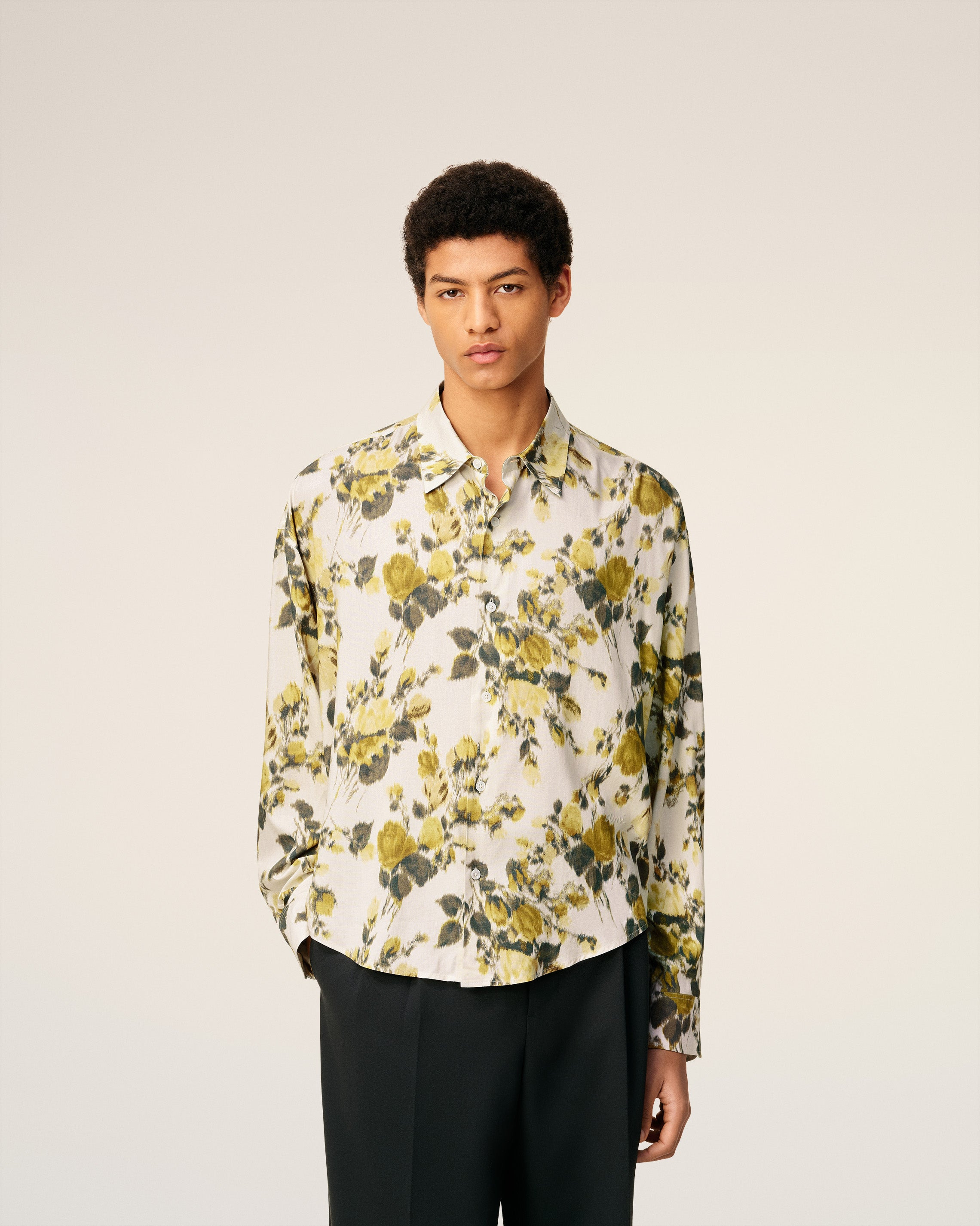 GREEN FLOWER PRINTED BOXY SHIRT - 16