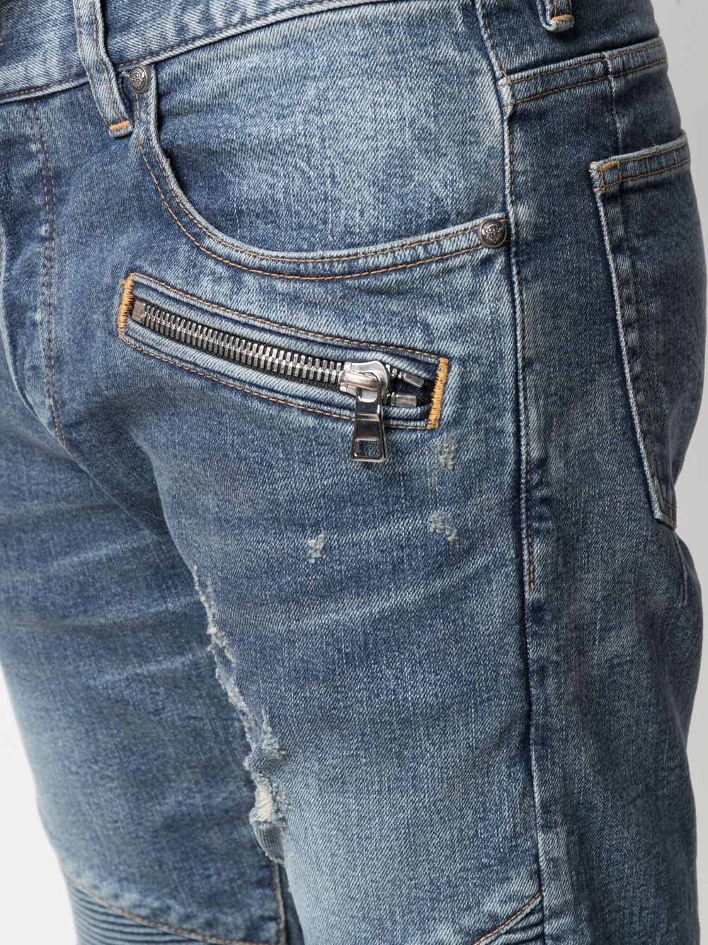 ripped-detail denim jeans - 5