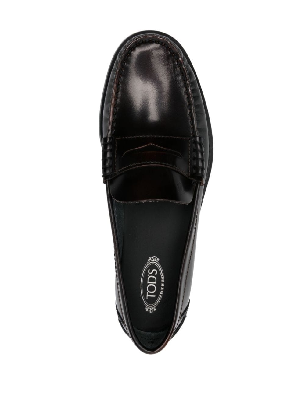 gathered-detail loafers - 4