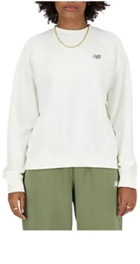(WMNS) New Balance Sport Essentials French Terry Crew Sweatshirt 'Sea salt' WT41508-SST - 1