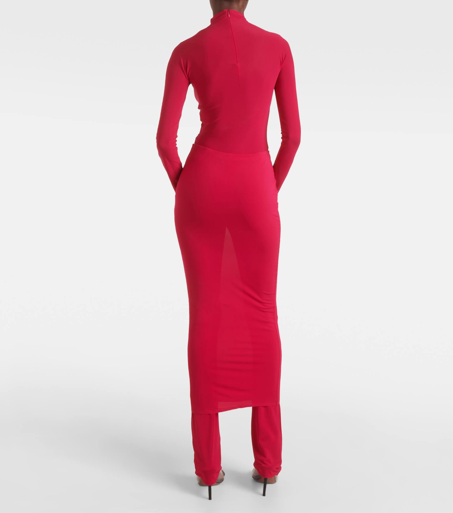 High-rise jersey skirt pants - 3