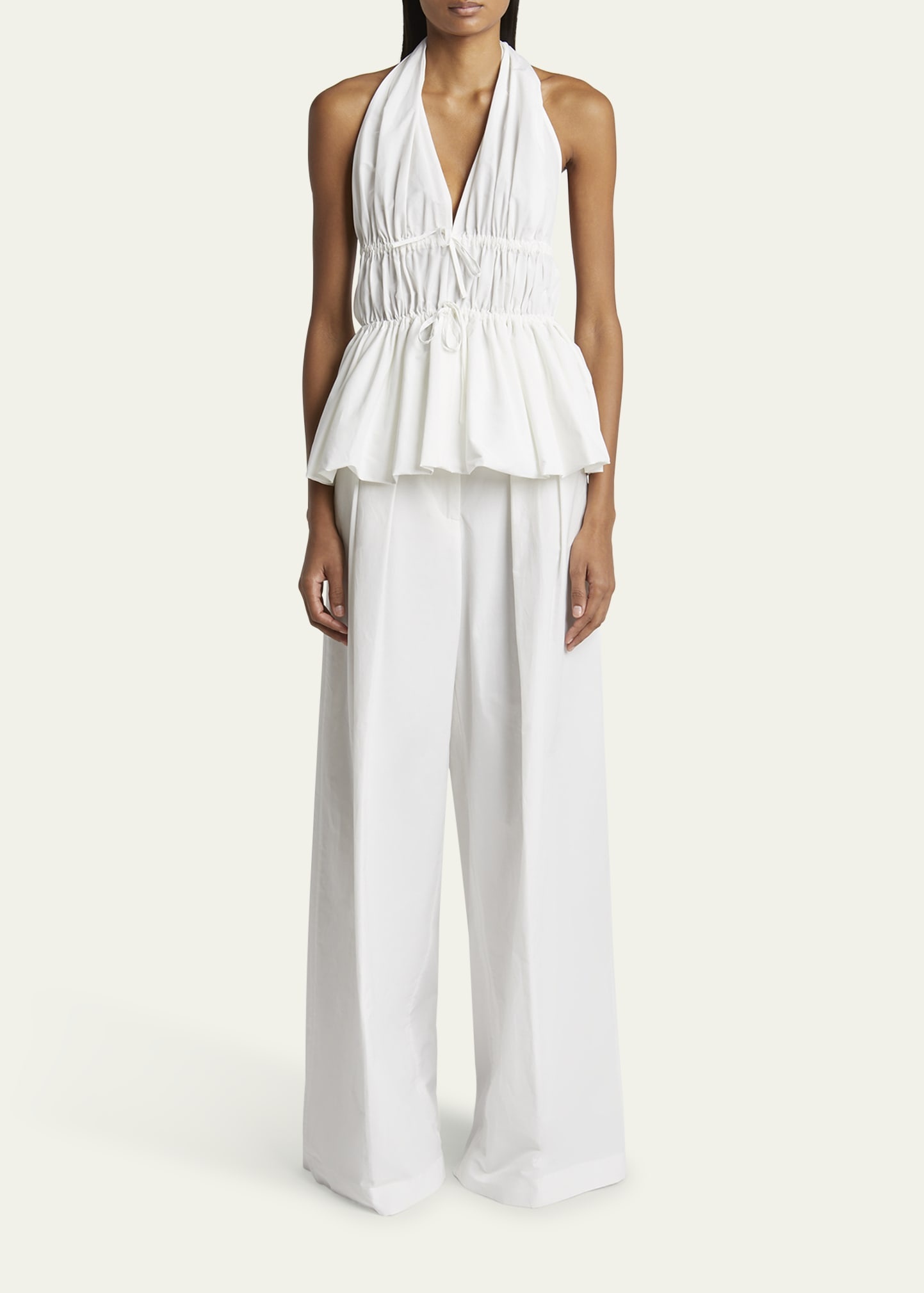 Pamplona Pleated Wide-Leg Pants - 2