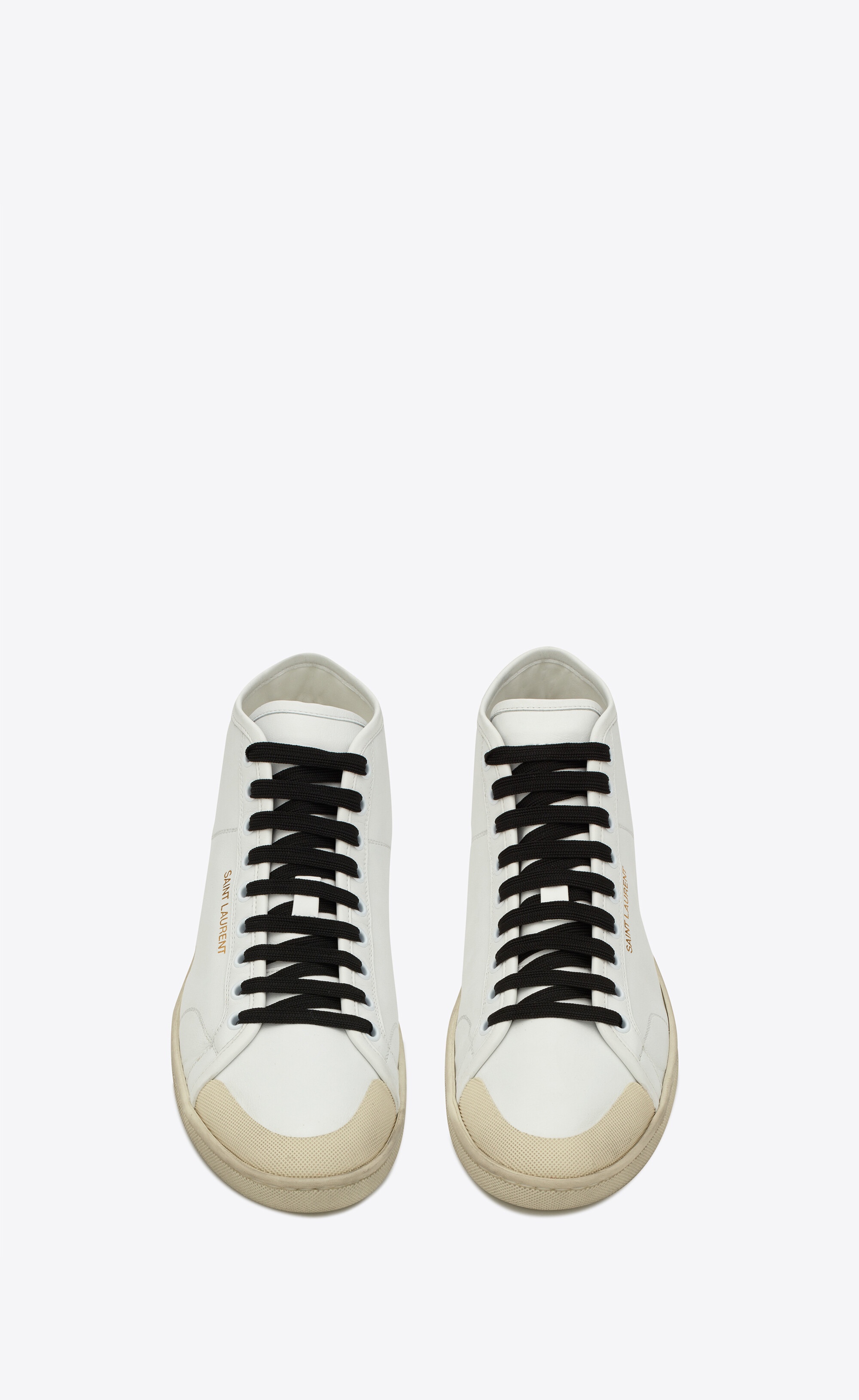 court classic sl/39 mid-top sneakers in grained leather - 2