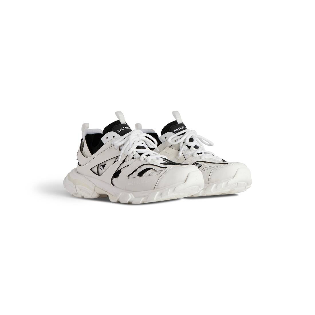 Men's Track Sock Sneaker  in White/black - 2
