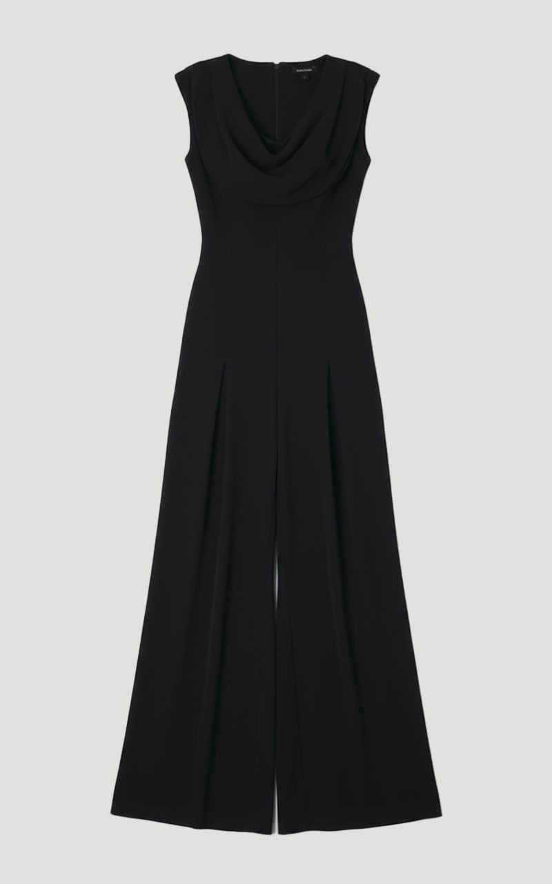 Plus Size Tailored Drape Wide Leg Jumpsuit 4