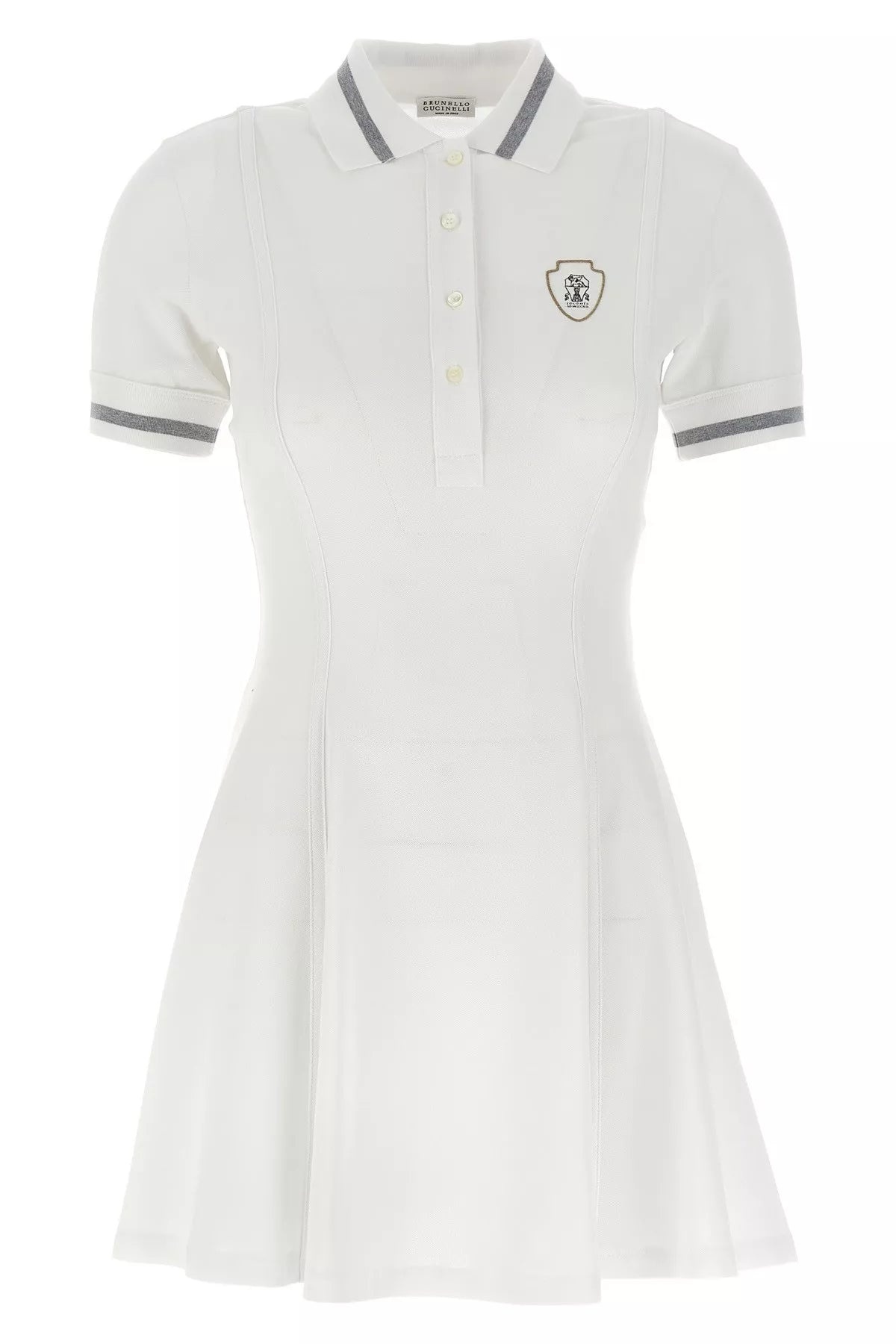 Brunello Cucinelli Women Logo Embroidery Dress - 1