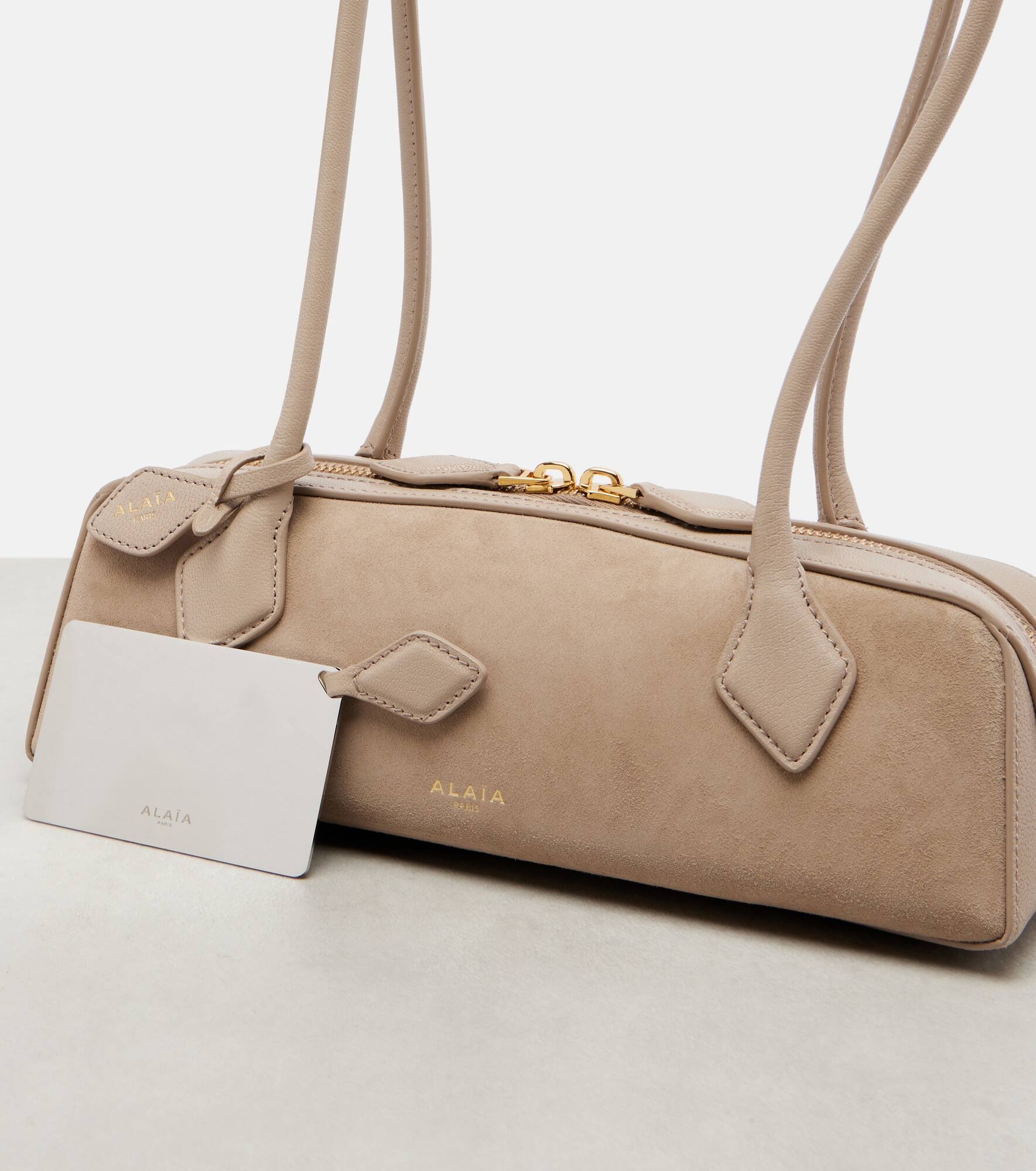 Le Teckel Small suede shoulder bag - 6