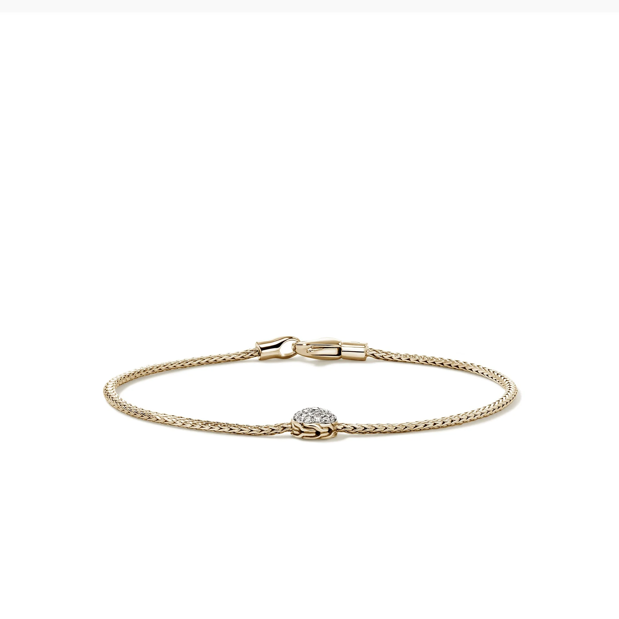 JH Essential Pavé Bracelet, Gold, Diamonds, 1.8MM - 1