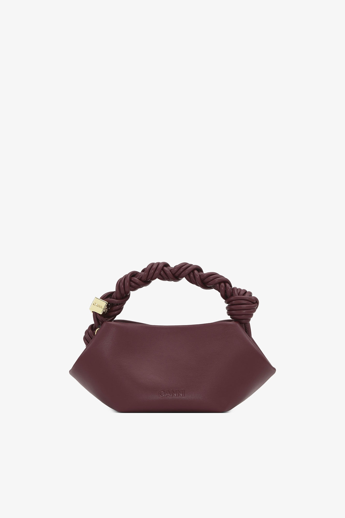 BURGUNDY MINI GANNI BOU BAG - 3