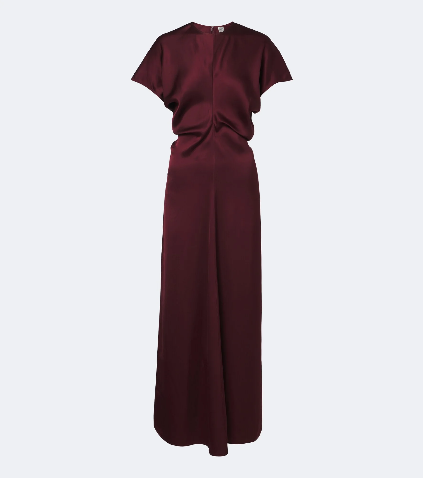 Draped crêpe satin maxi dress - 1