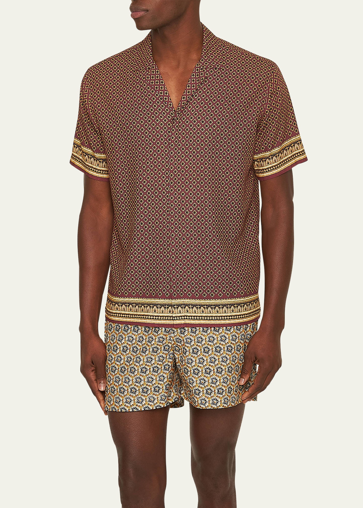 Men's Maitan Solmio Geometric Camp Shirt - 2
