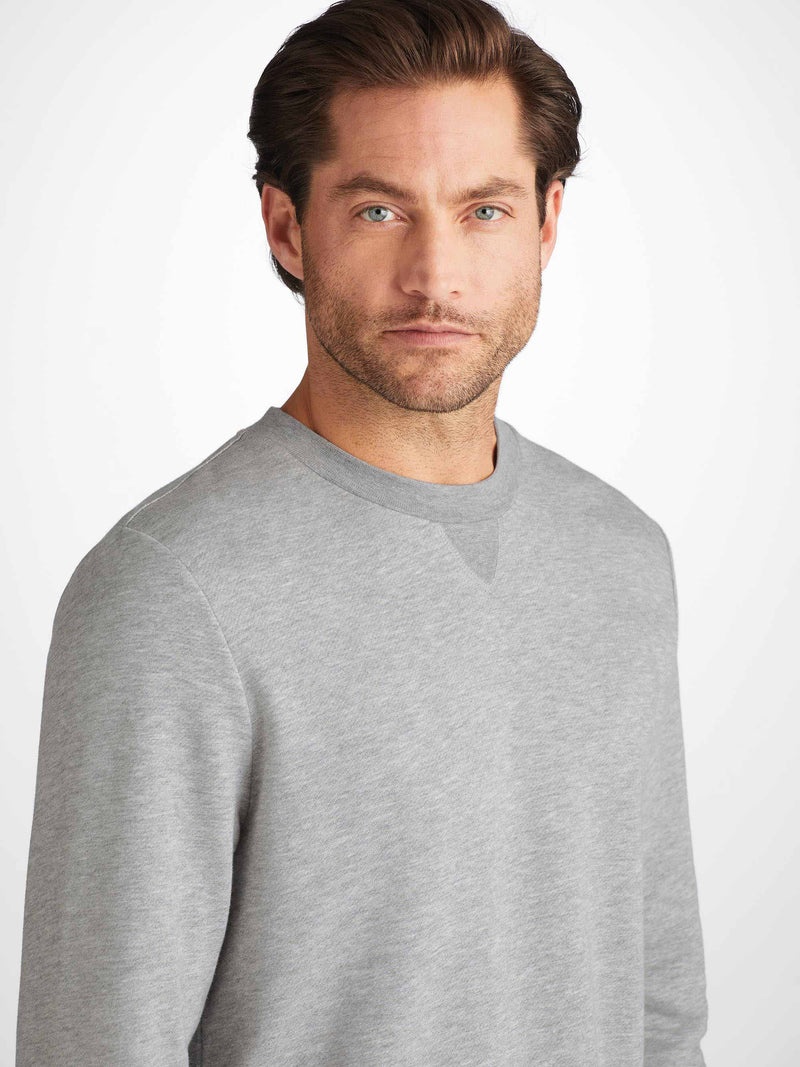 Men's Sweatshirt Quinn Cotton Modal Silver - 5