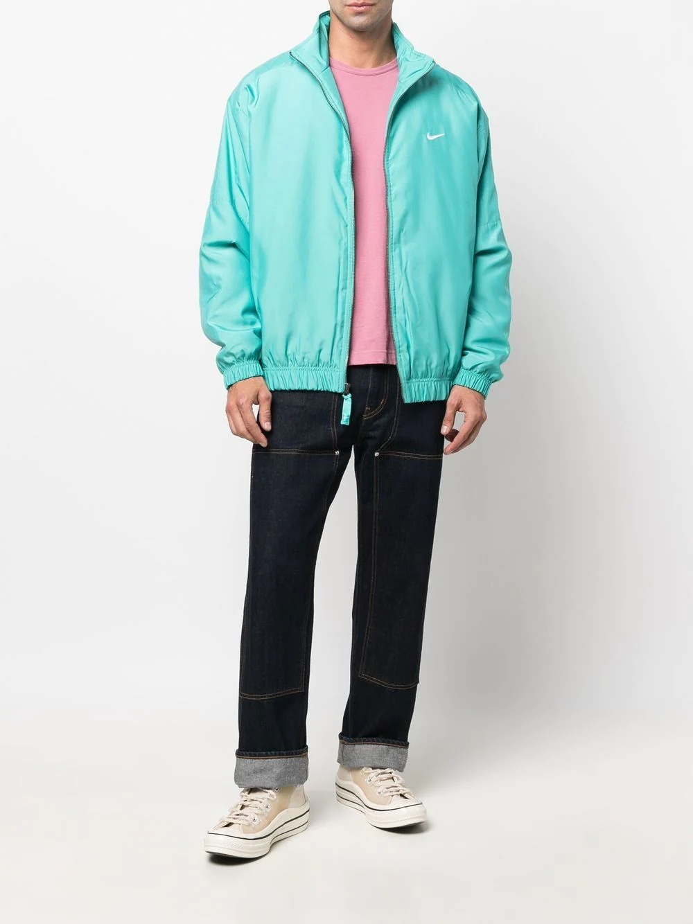 Swoosh-print bomber jacket - 2