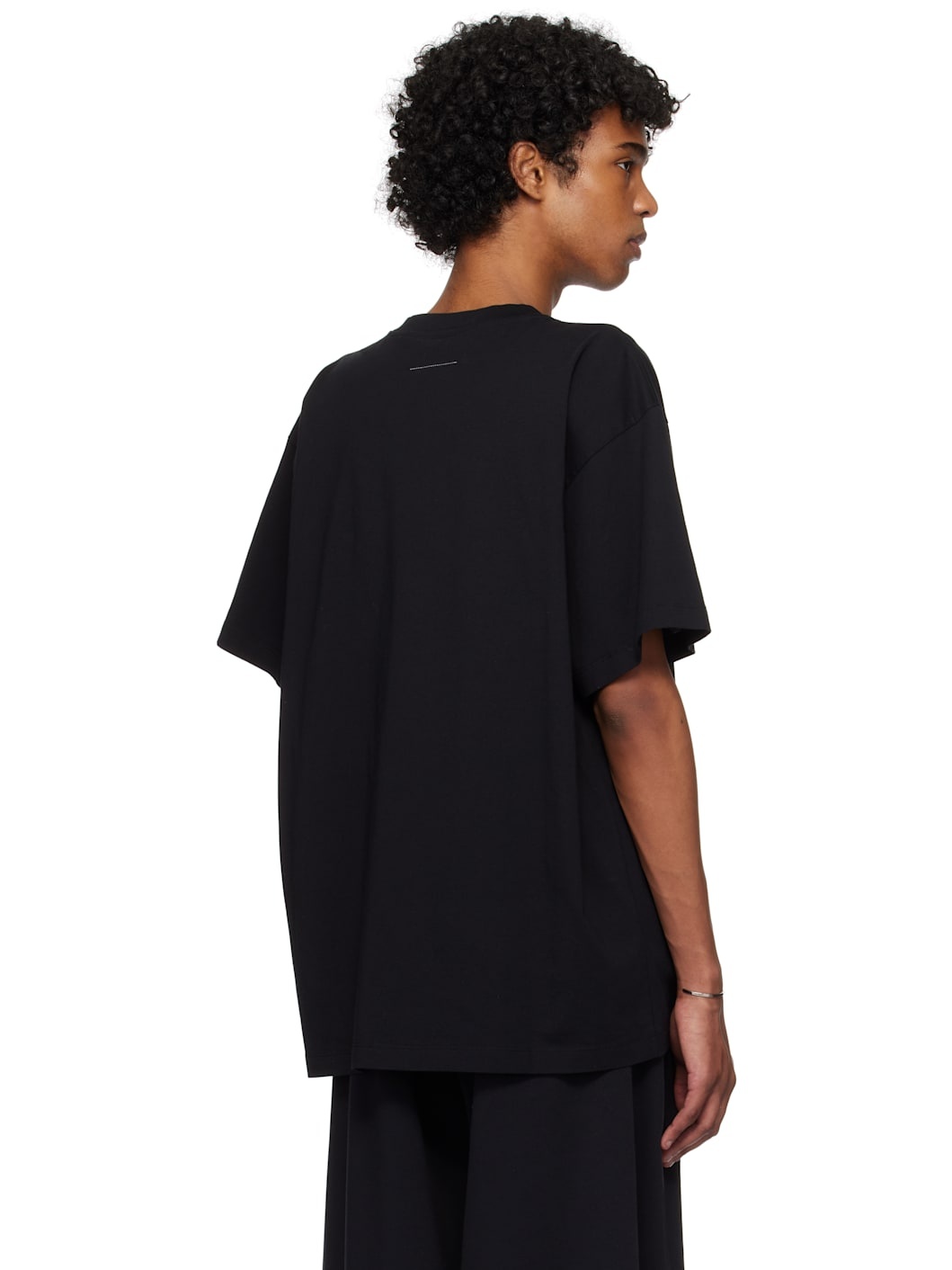 Black Newspaper Print T-shirt - 3