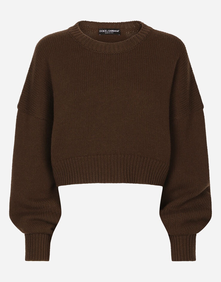 Wool and cashmere round-neck sweater - 1