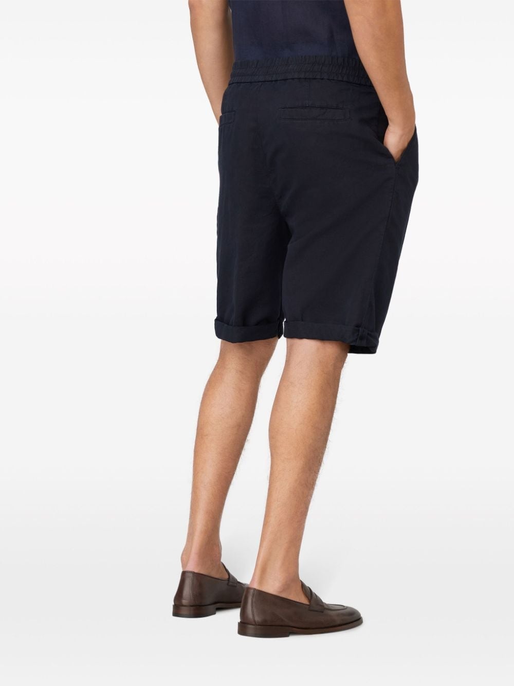 drawstring-waistband knee-length bermuda shorts - 3