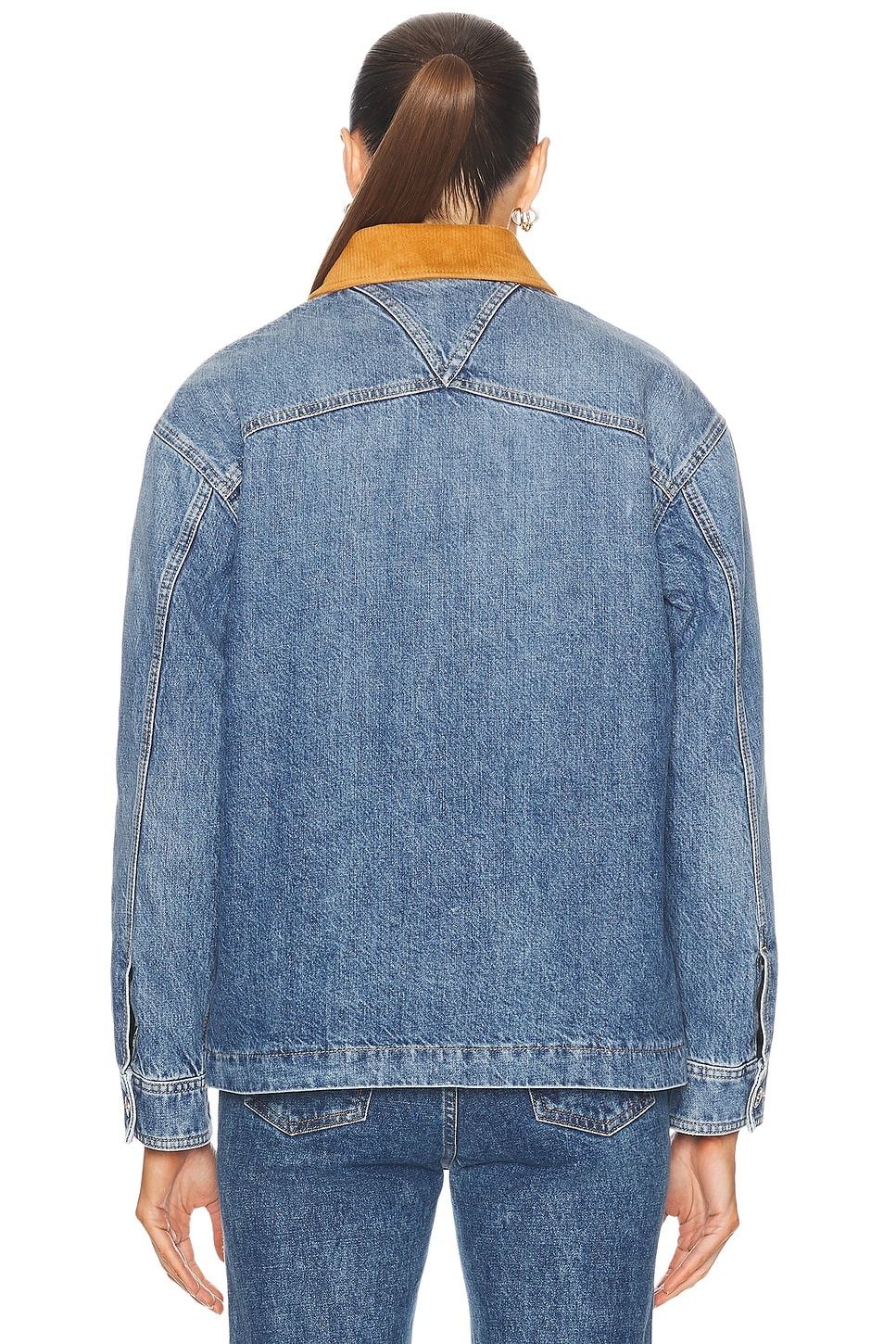 Padded Denim Jacket - 4