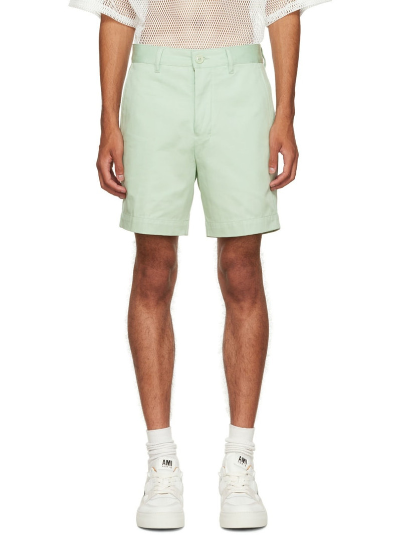 Green Chino Shorts - 1
