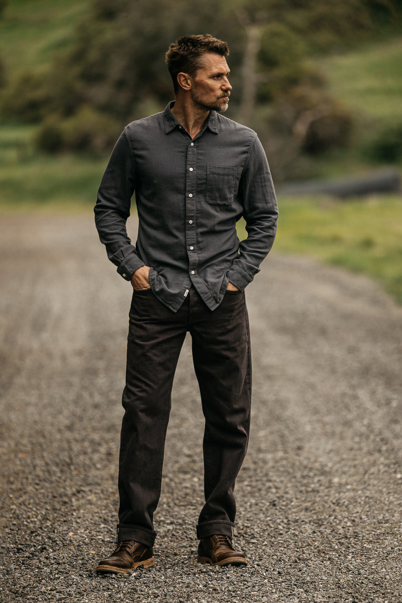 The Barrel Classic Straight Natural Slub - Carob 14oz Selvedge 4