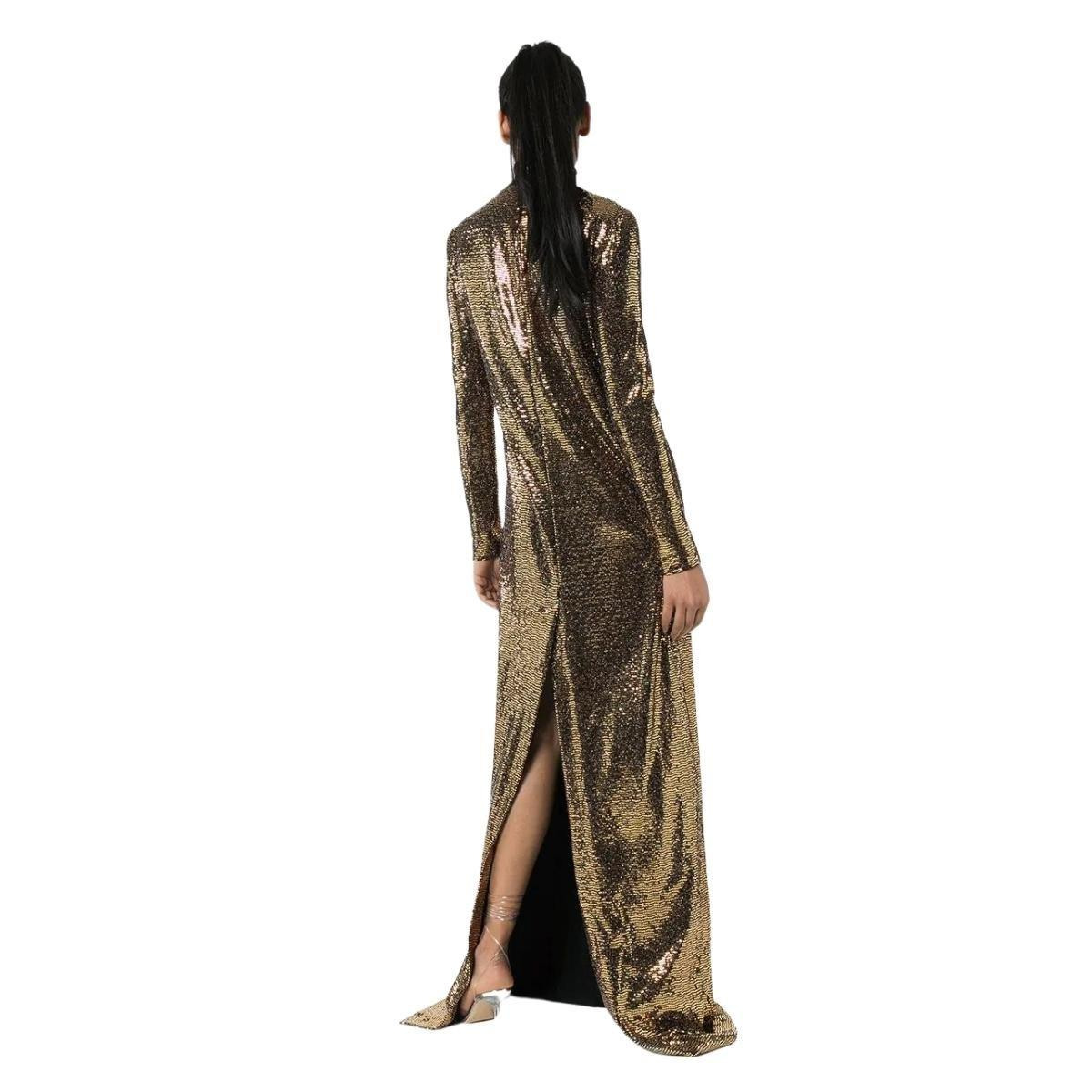 Patent Choker Chainmail Gown - 3