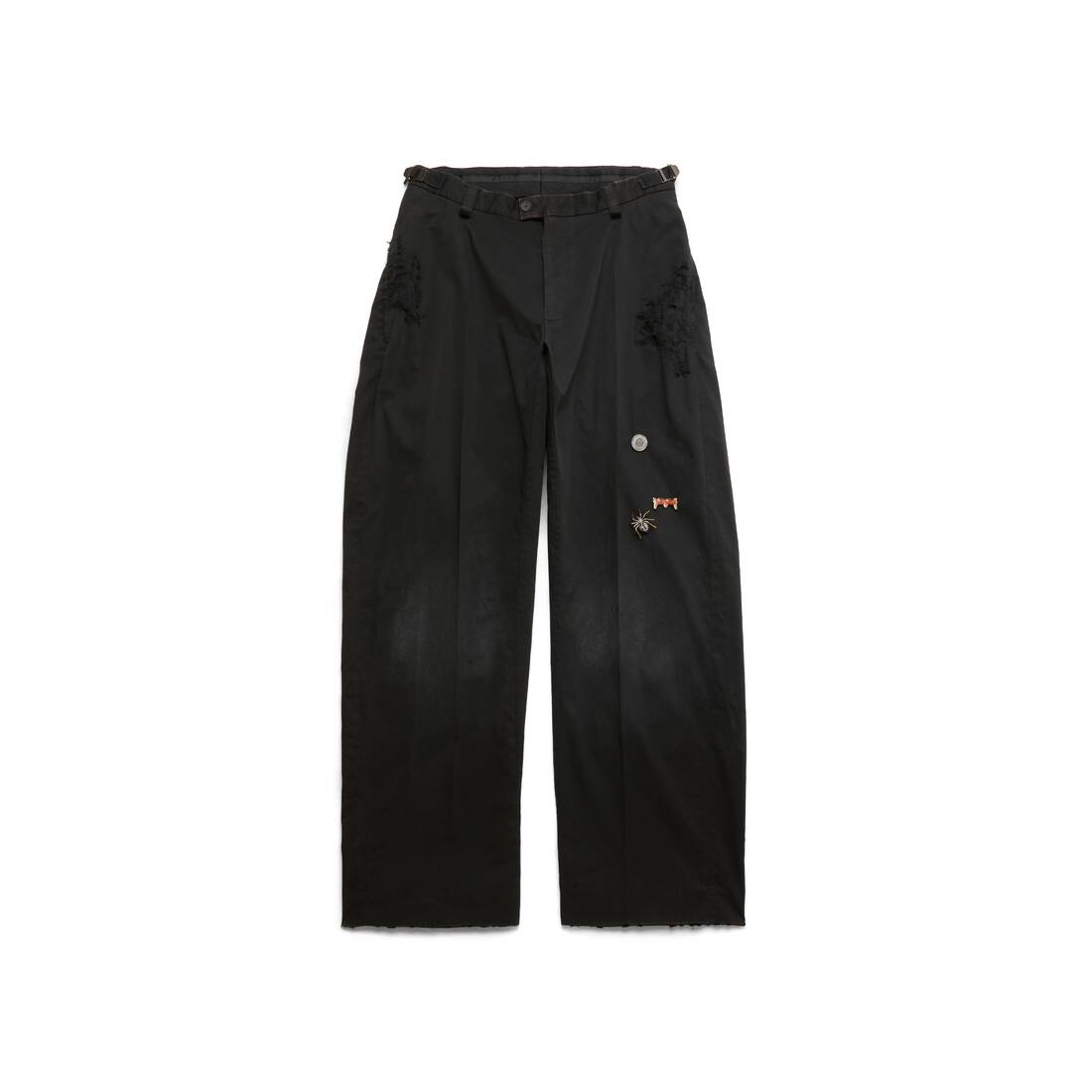 Goth Tailored Pants in Black - 1