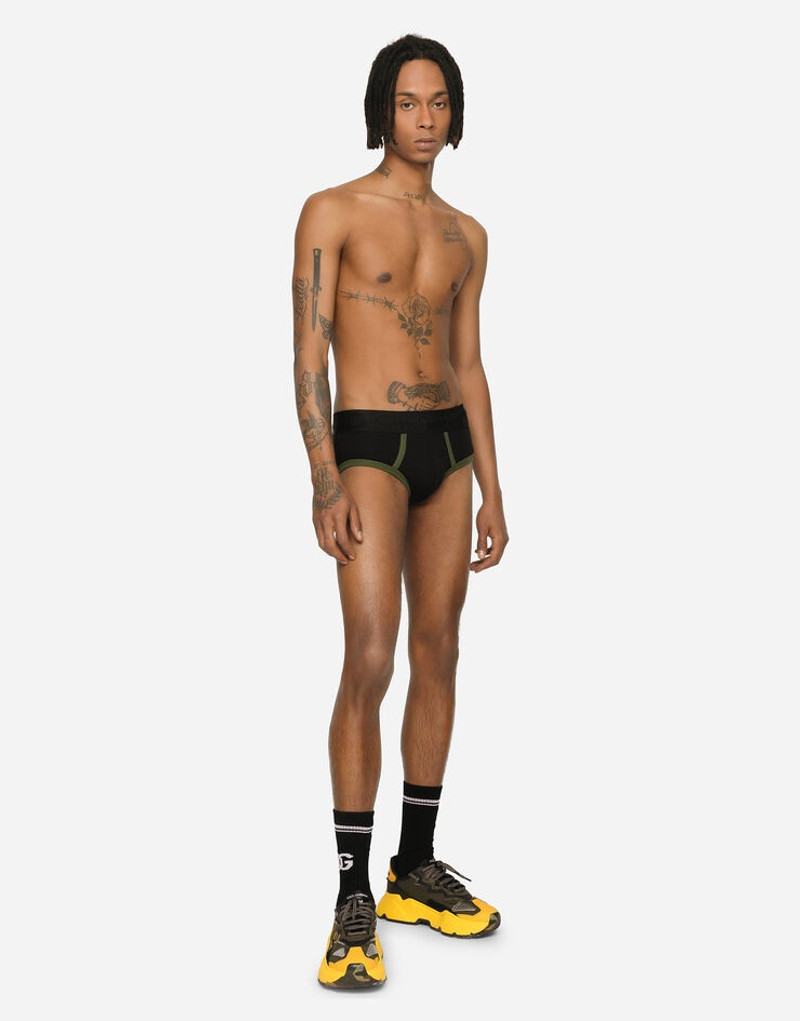 Dolce & Gabbana Fine-rib stretch cotton Brando briefs outlook