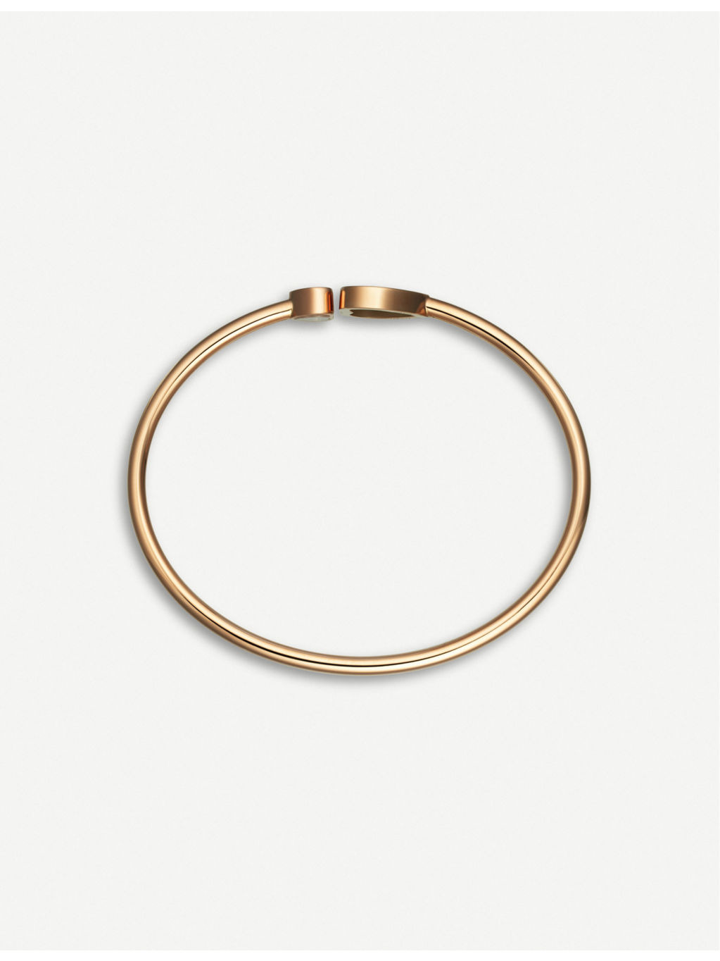 Happy Hearts 18ct rose-gold, onyx and diamond bangle bracelet - 3