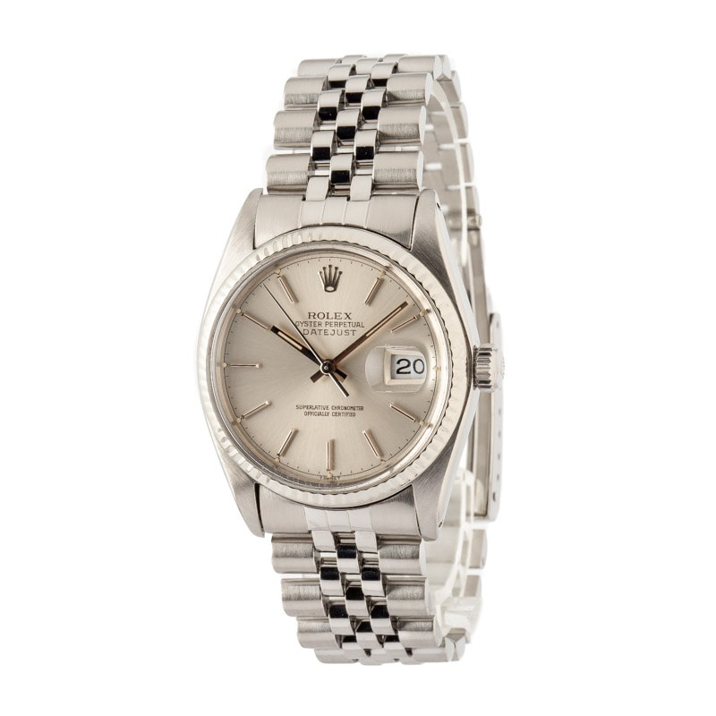 Used Rolex Datejust 16014 Silver Dial - 2