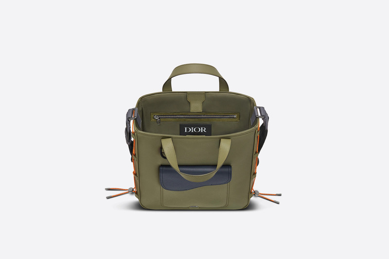 DIOR AND SACAI Saddle Tote with Shoulder Strap 3
