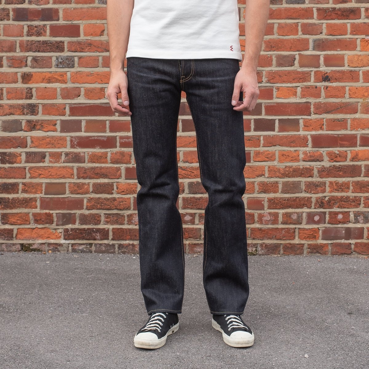 IH-666-XHS 25oz Selvedge Denim Slim Straight Cut Jeans - Indigo - 4