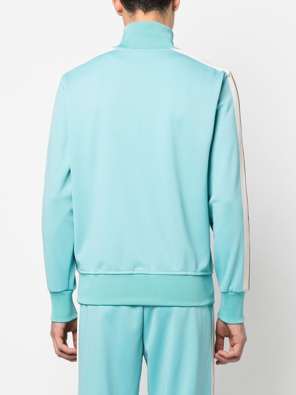 logo-print zip-up track jacket - 4